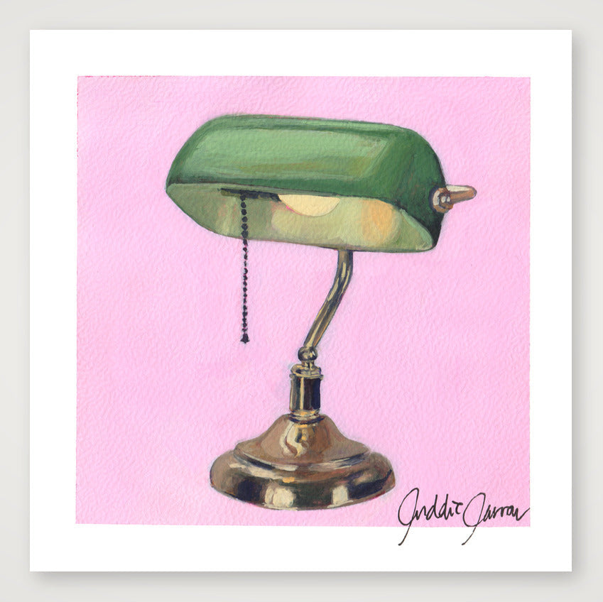 Bankers Lamp — 15×15cm, 6×6" Print only