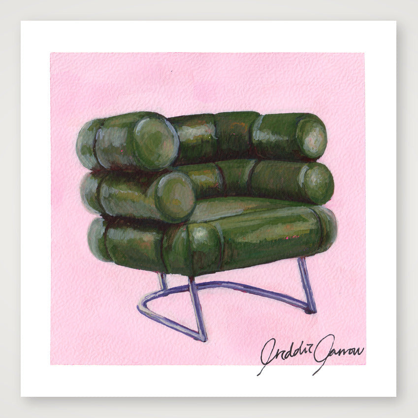 Bibendum Chair by Eileen Grey — 30×30cm, 12×12" Print only