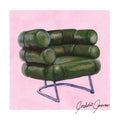 Bibendum Chair by Eileen Gray — Original Gouache Painting