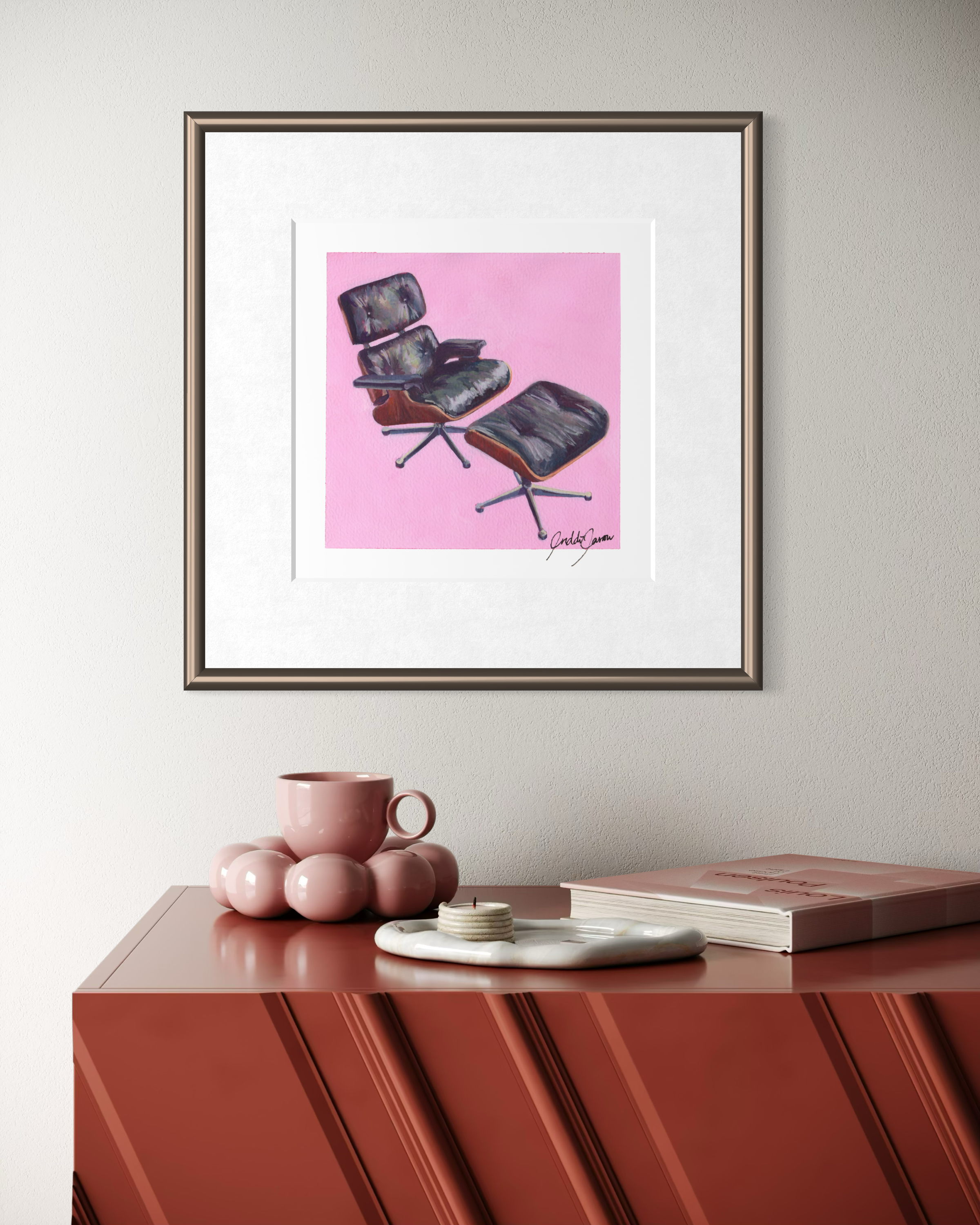Eames Lounge Chair by Charles and Ray Eames — Fine Art Giclée Print
