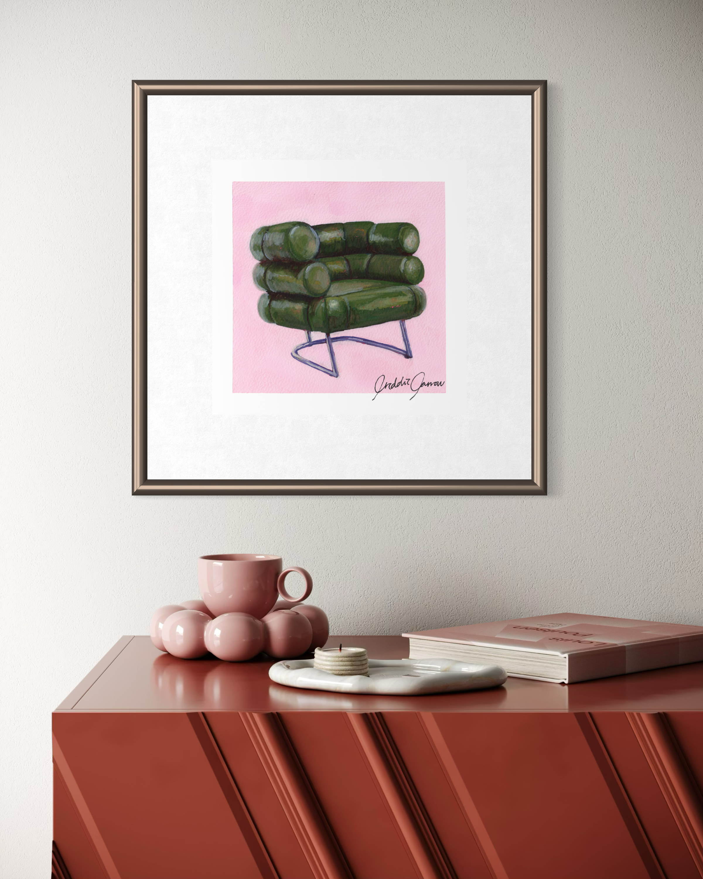 Bibendum Chair by Eileen Gray — Fine Art Giclée Print