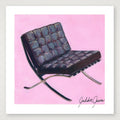 Barcelona Chair by Meis van der Rohe and Lilly Reich — 15×15cm, 6×6" Print only