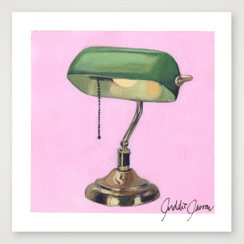 Bankers Lamp — 30×30cm, 12×12" Print only