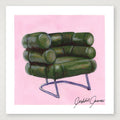 Bibendum Chair by Eileen Grey — 15×15cm, 6×6" Print only