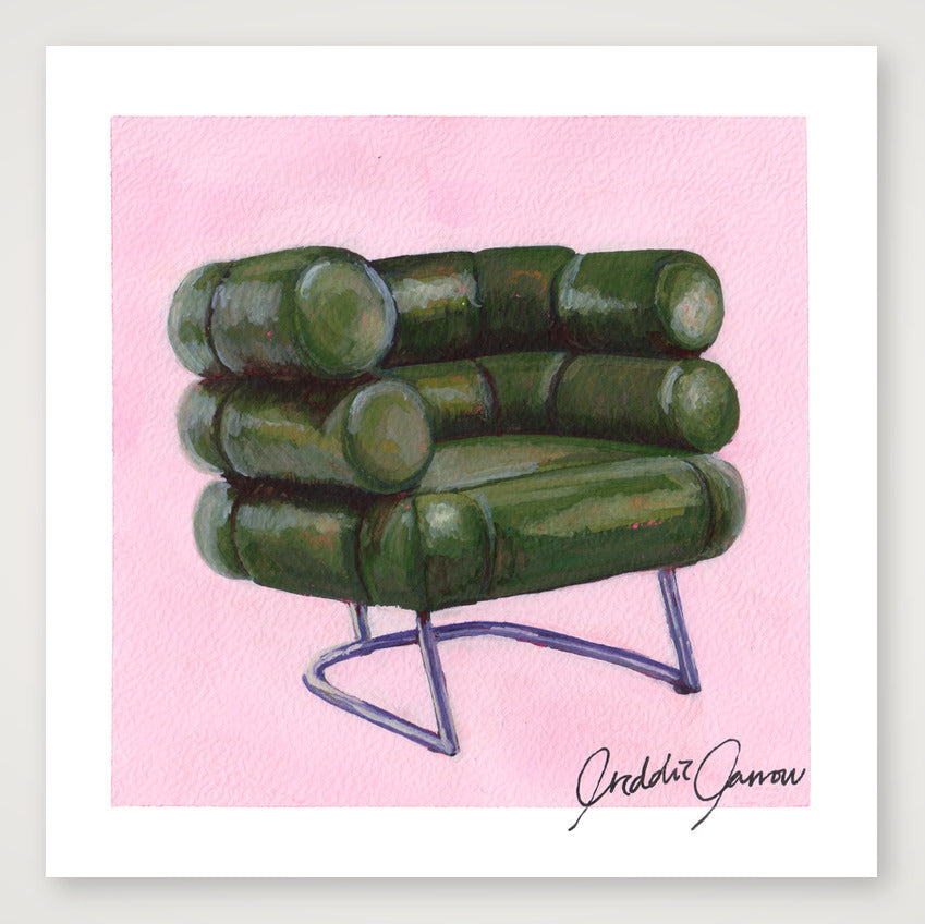Bibendum Chair by Eileen Grey — 15×15cm, 6×6" Print only